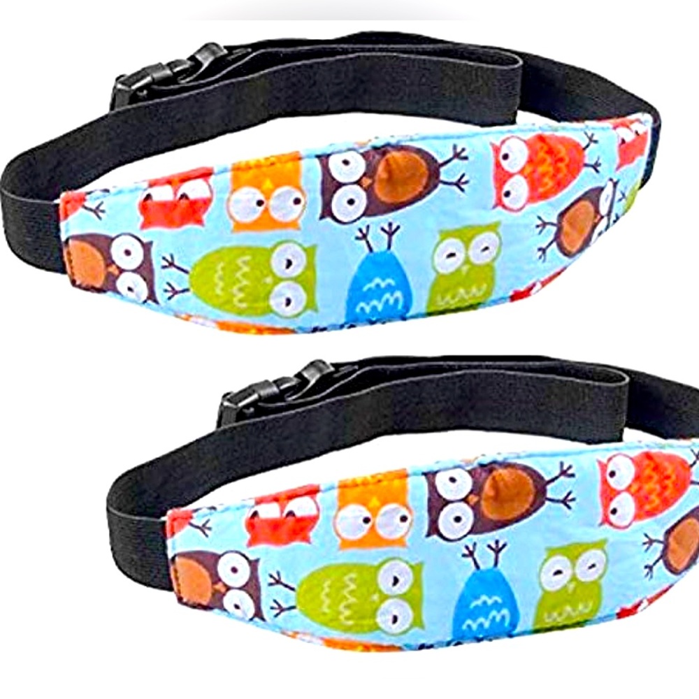 Baby Head Support for Car Seat-Toddler-Headrest Strap 2 Pack (Brand New)